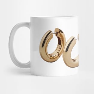 gold hoops Mug